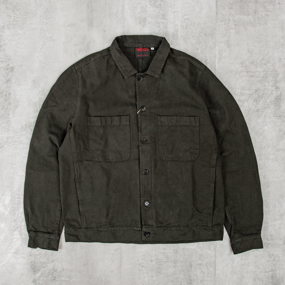 Vetra 27 Bomber Jacket Brushed Canvas Dark Khaki
