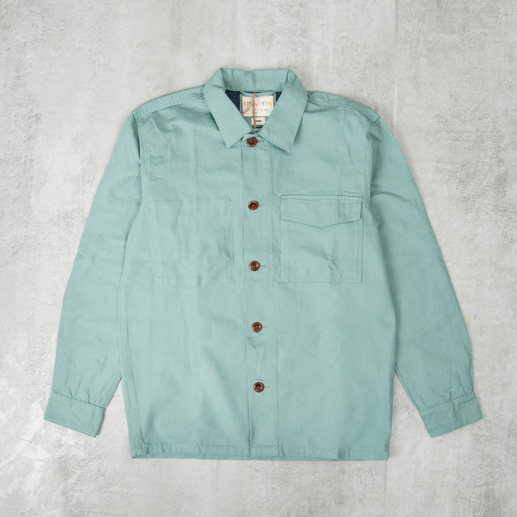 Uskees 3003 Buttoned Workshirt - Eucalyptus 1