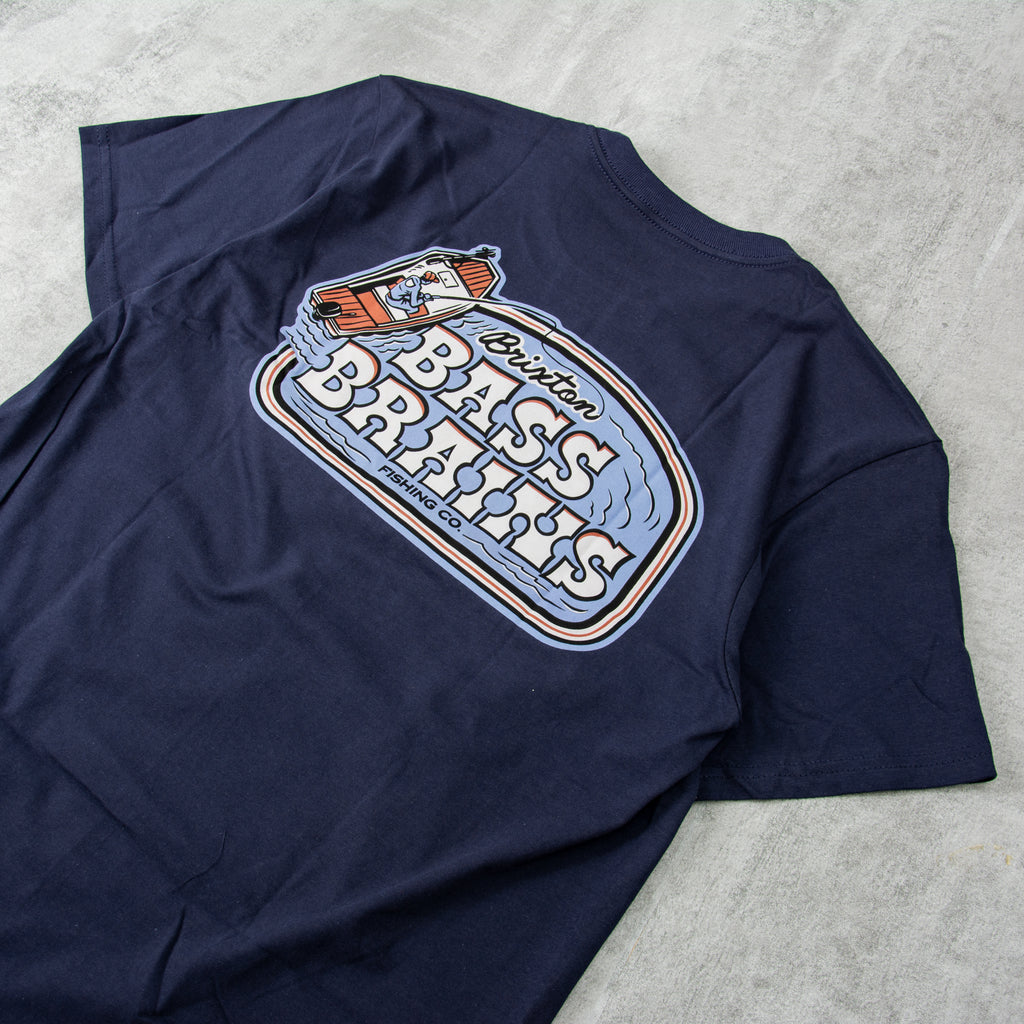 Brixton Bass Brains Boat S/S Tee - Washed Navy 2