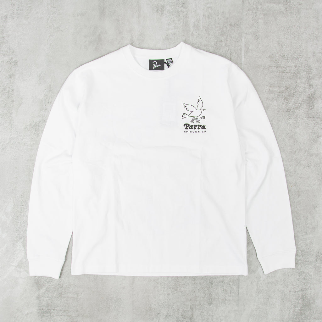 By Parra Chair Pencil L/S Tee - White 1