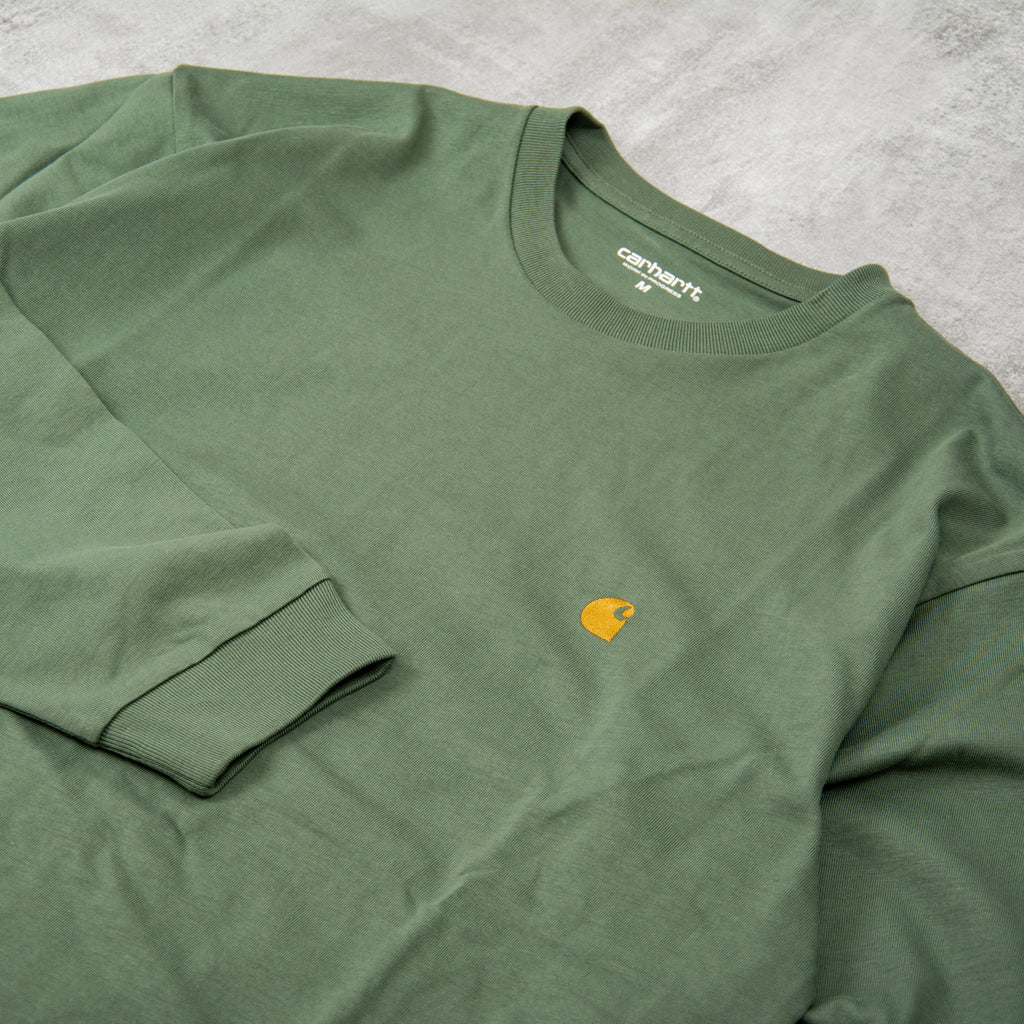 Carhartt WIP Chase L/S Tee - Duck Green 2