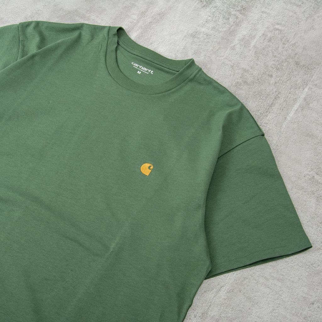 Carhartt WIP Chase S/S Tee - Duck Green / Gold 2