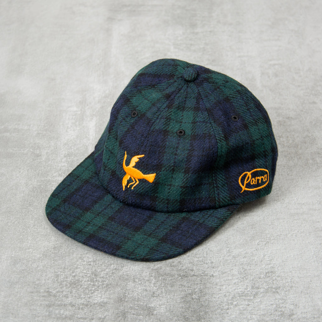 By Parra Clipped Wings 6 Panel Cap - Pine Green 1