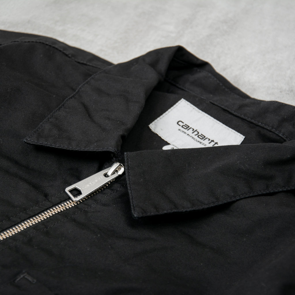 Carhartt WIP Craft Zip L/S Shirt - Black Rinsed 3