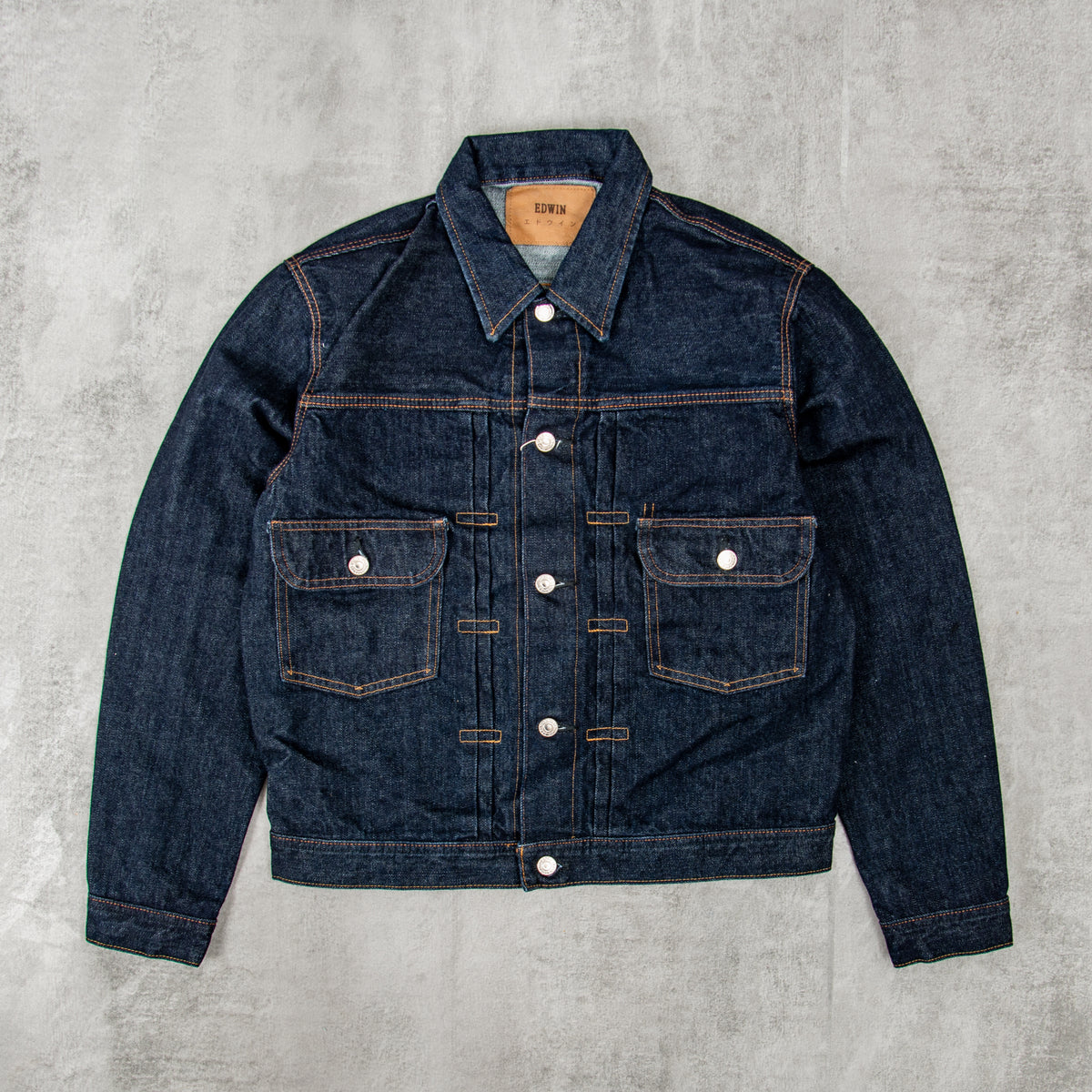 Buy the Edwin Denim Jacket Kurabo - Rinsed Red Selvage@Union