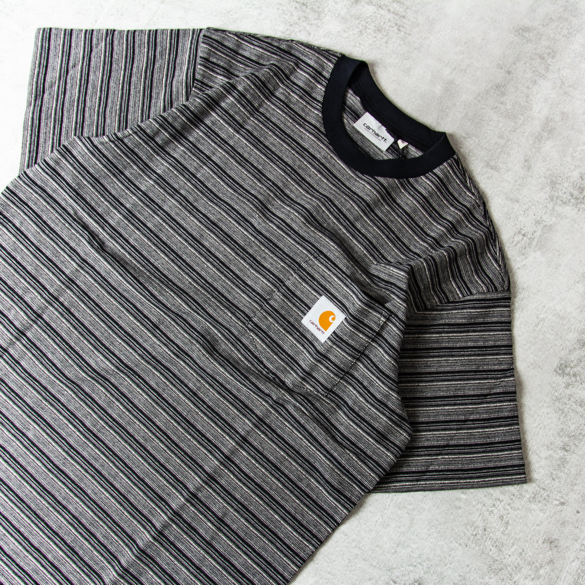 Purchase Carhartt WIP Gellar Pocket Stripe Tee - Black@ Union