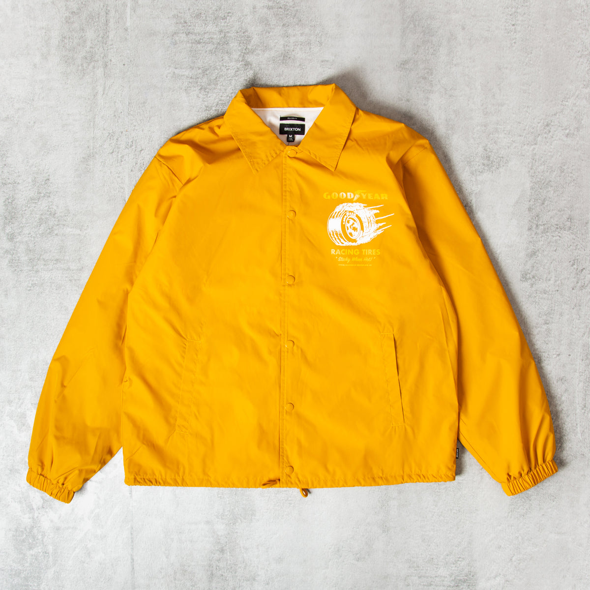 Brixton X Goodyear Slick Wind Breaker - Nugget Gold@Union Clothing