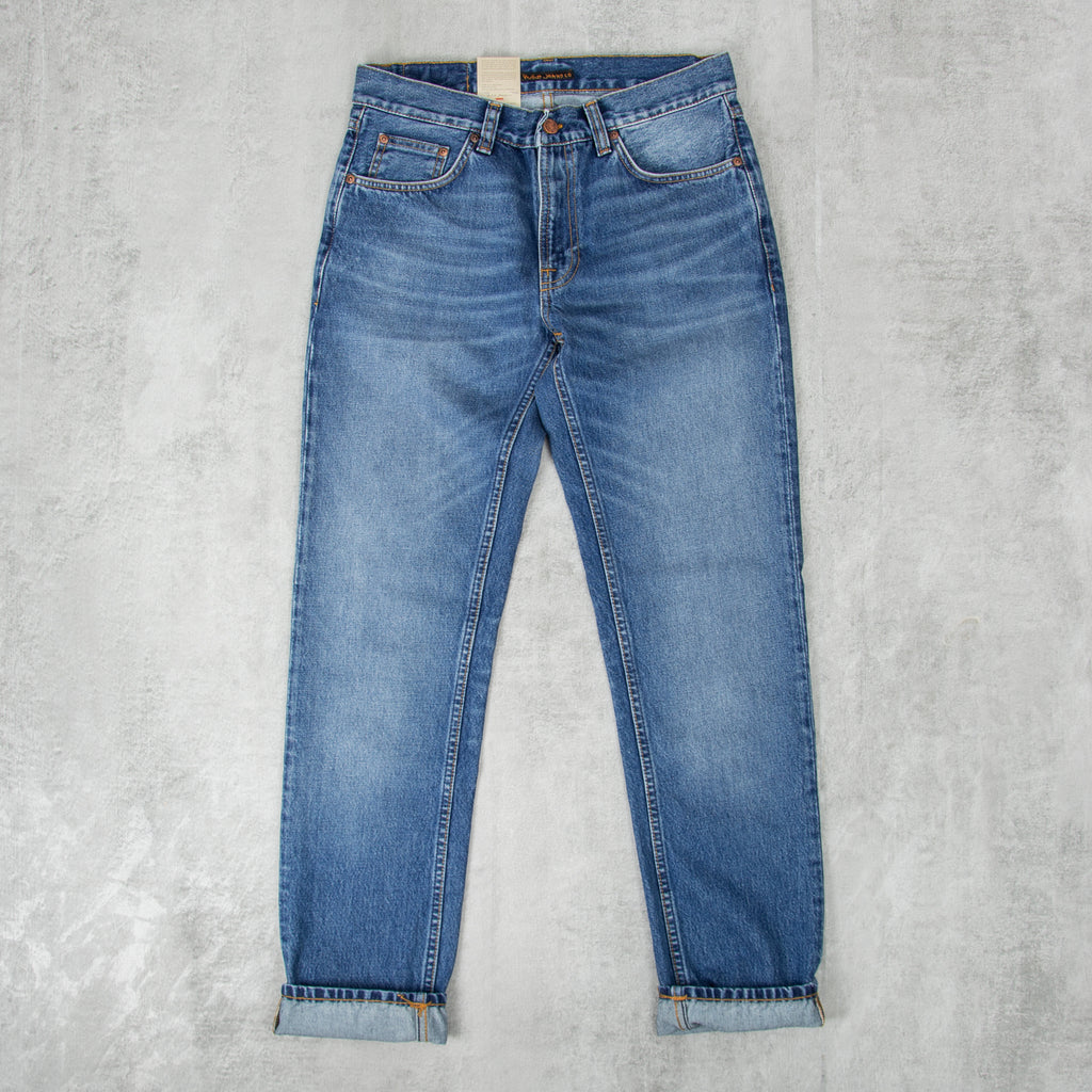 Nudie Gritty Jackson Jeans - Blue Traces 3