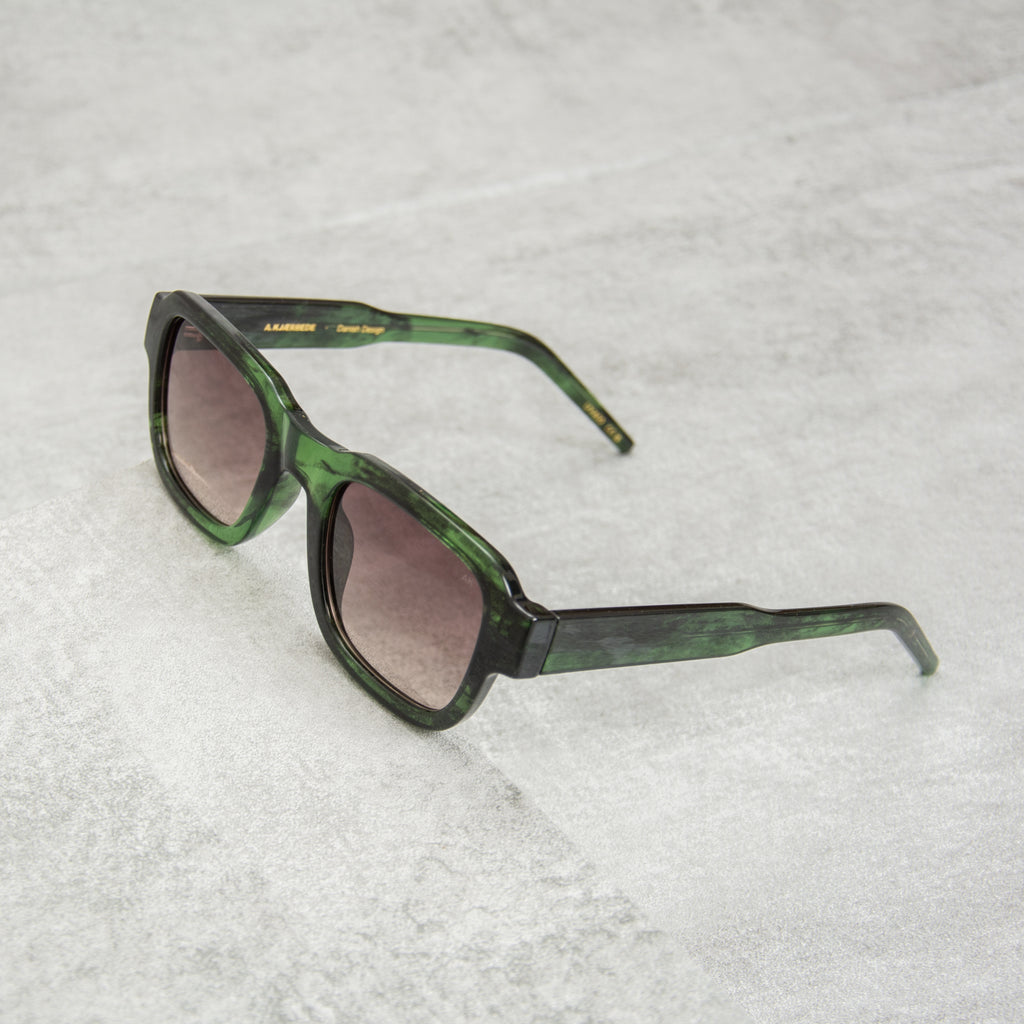 A Kjaerbede Halo KL2208 - 006 Sunglasses - Green Marble Transparent 1