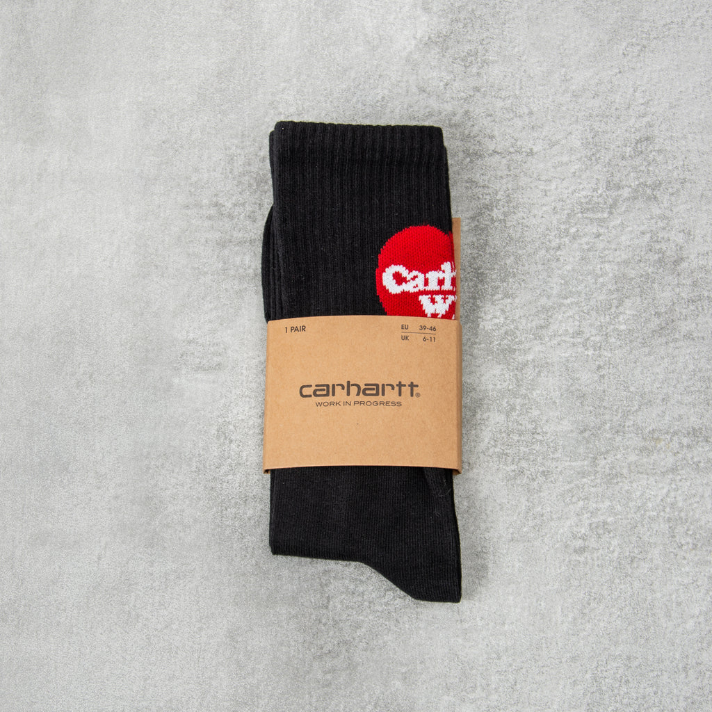 Carhartt WIP Heart Socks - Black 1