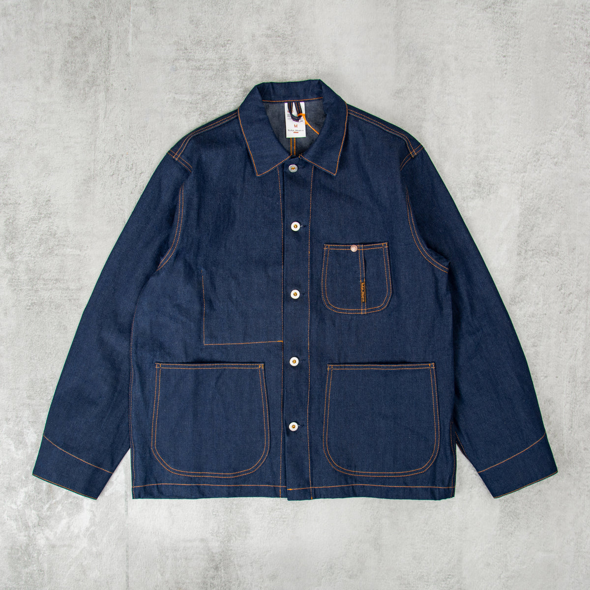 Buy the Nudie Howie Painter Denim Jacket - Dark Blue@Union