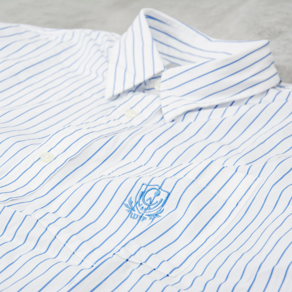 Carhartt WIP Linus S/S  Stripe Shirt - Bleach / White 2