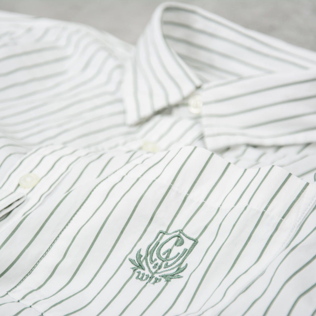 Carhartt WIP Linus Stripe Shirt - Park / White 3