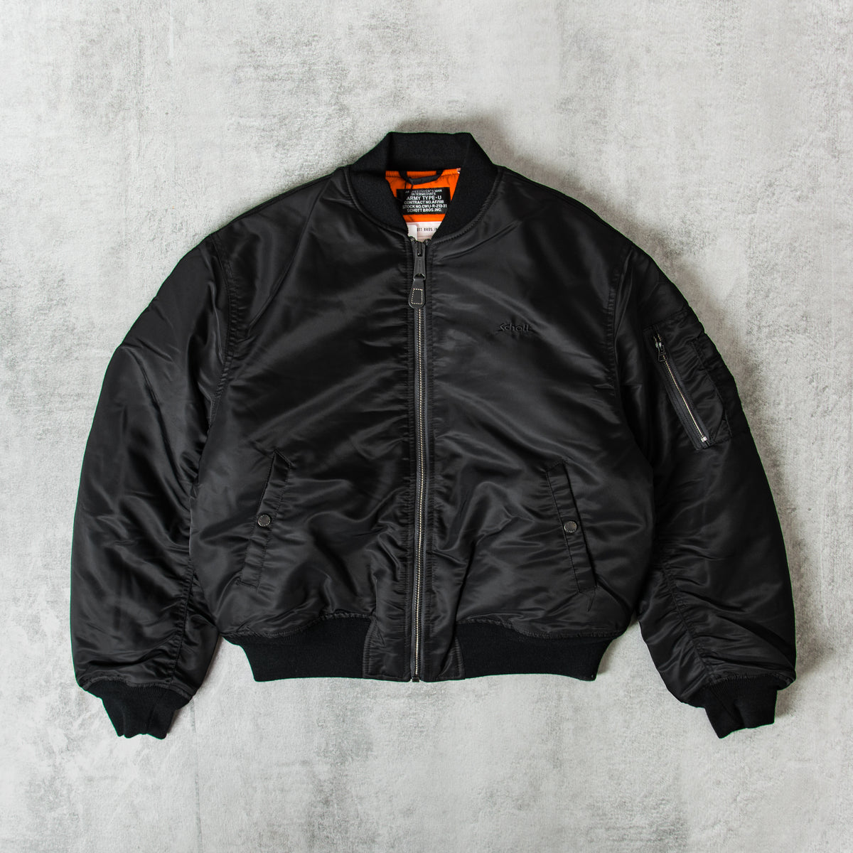 Schott NYC Bomber MA-1 90's - Black@Union Clothing | Union Clothing