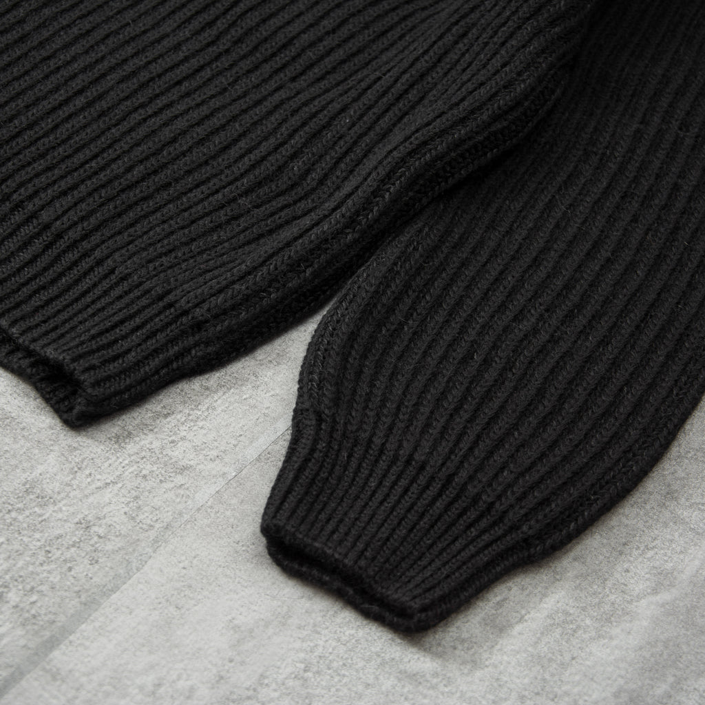 Edwin Roni High Collar Sweater Knit - Black 3