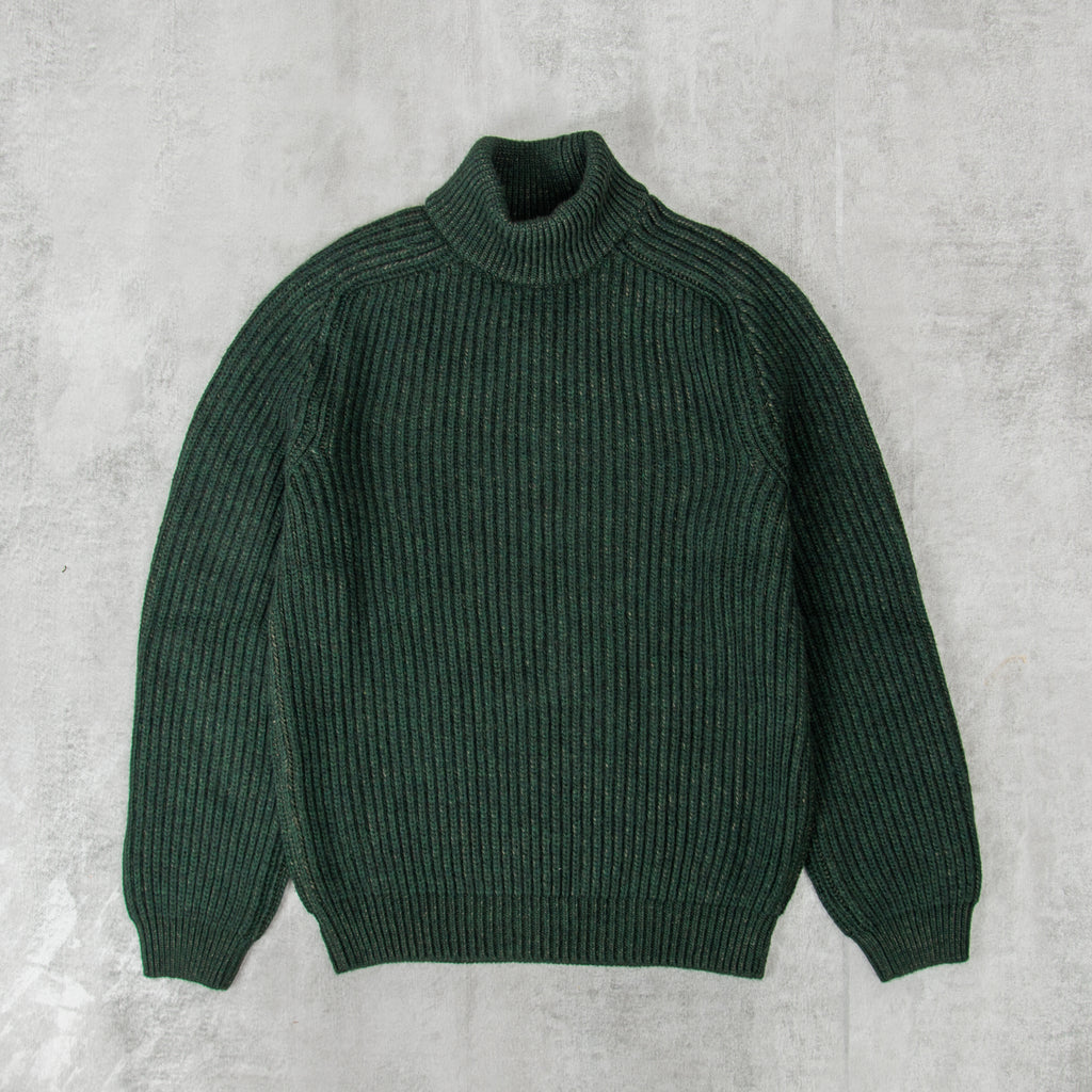 Edwin Roni High Collar Sweater Knit - Kombu Green 1