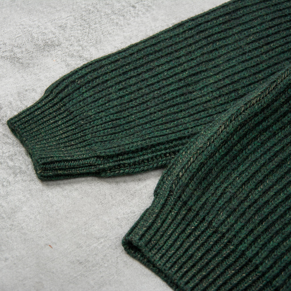 Edwin Roni High Collar Sweater Knit - Kombu Green 3