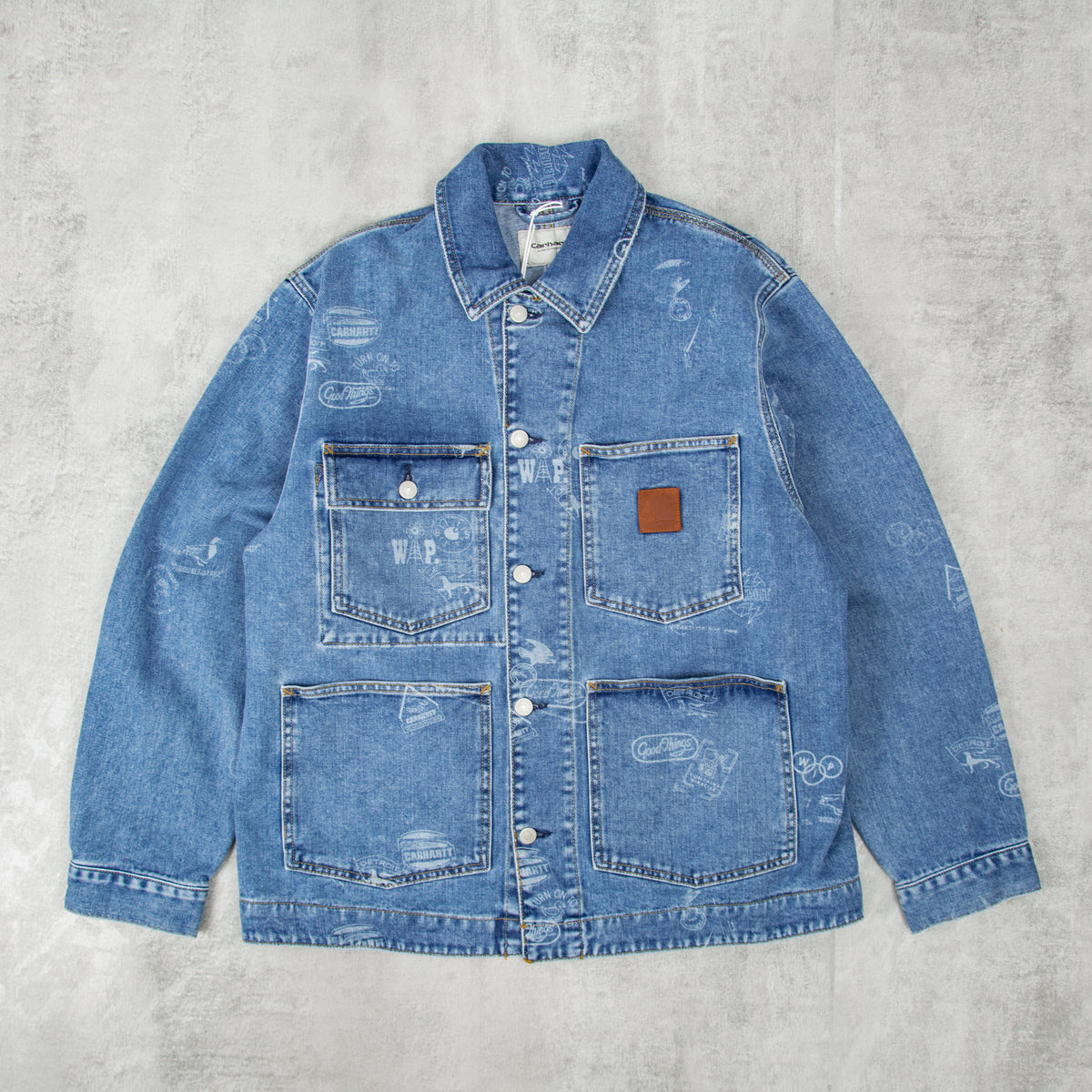Buy the Carhartt WIP Stamp Jacket - Pure Bleached @Union Clothing