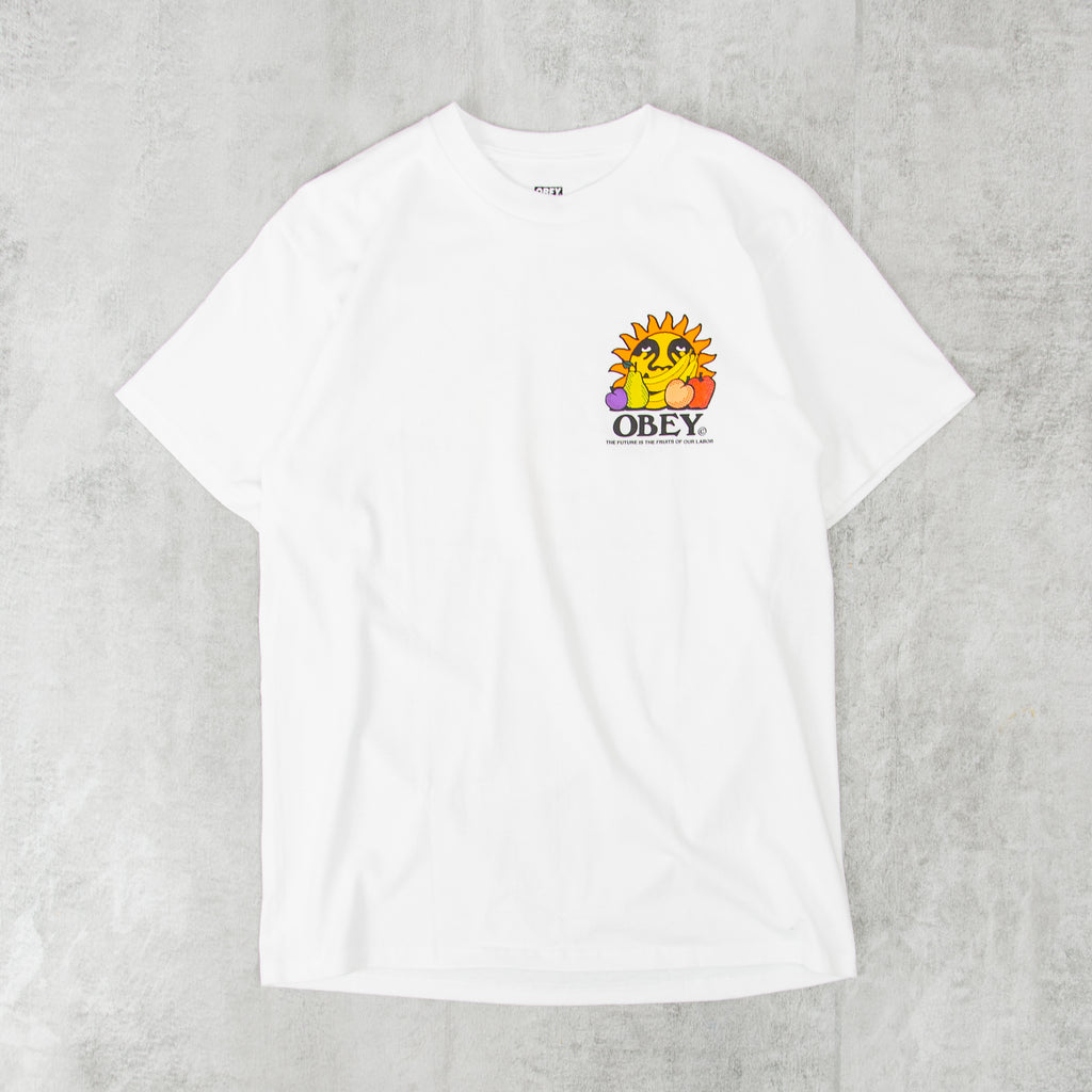 Obey The Future Is The Fruits Of Our Labour Tee - White 1