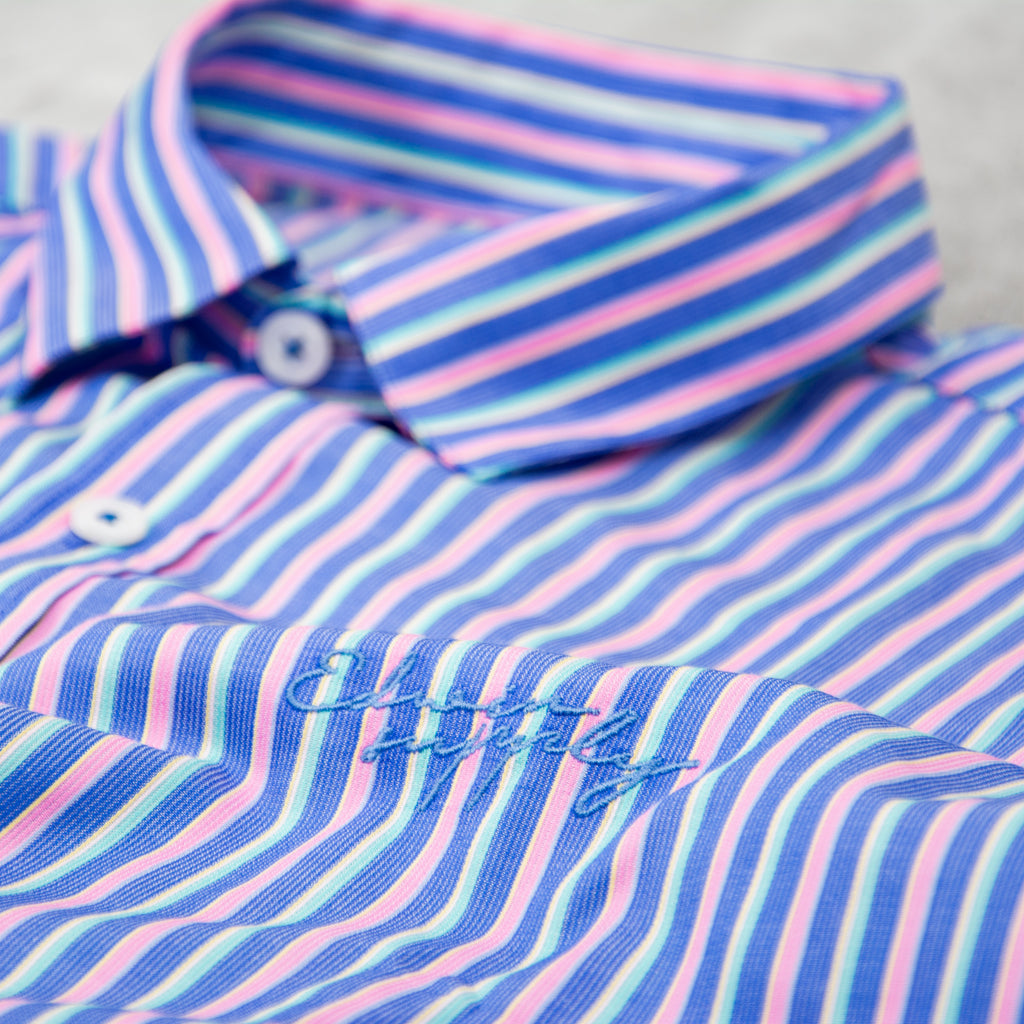 Edwin Toledo S/S Shirt - Navy / Pink 3