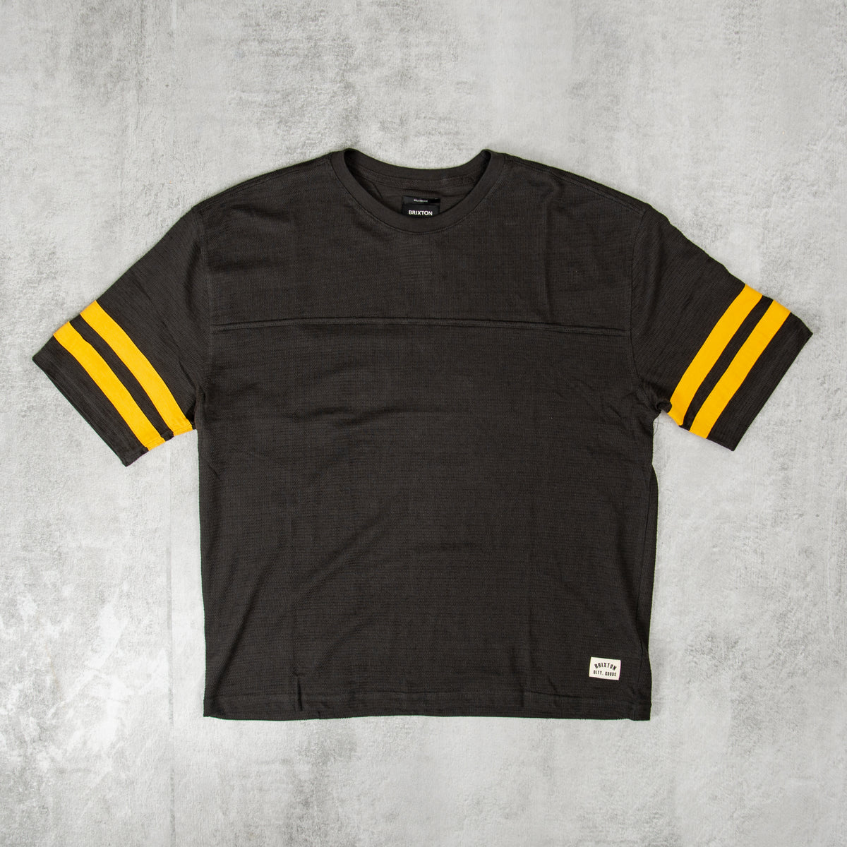 Buy the Brixton Vintage Football Mesh Tee - Black @Union