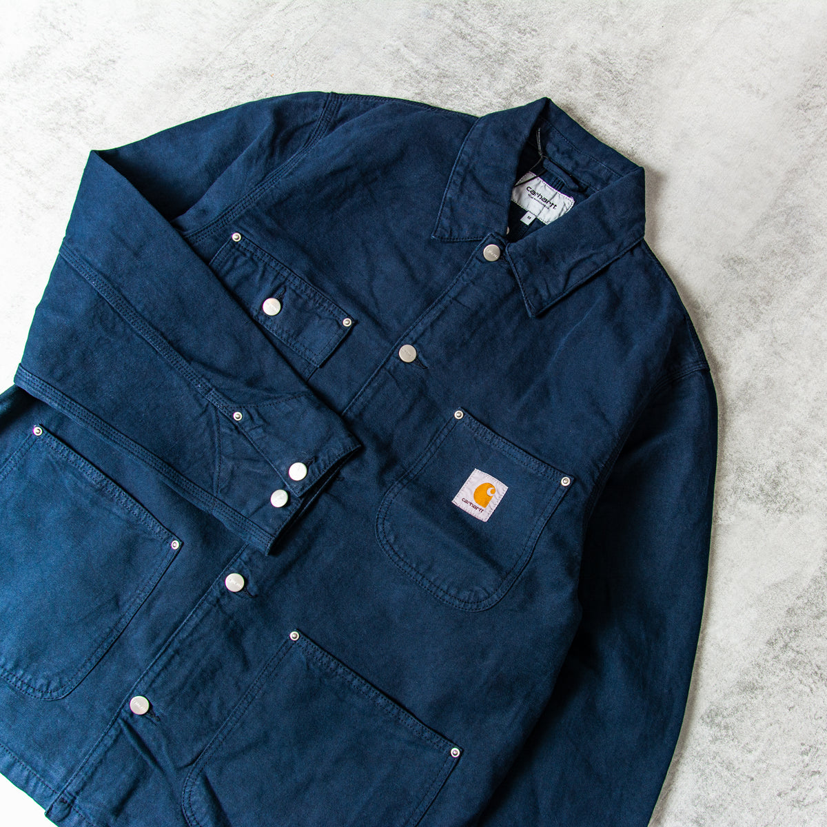 Carhartt WIP Walter Chore Coat Linen - Dark Navy@Union Clothing