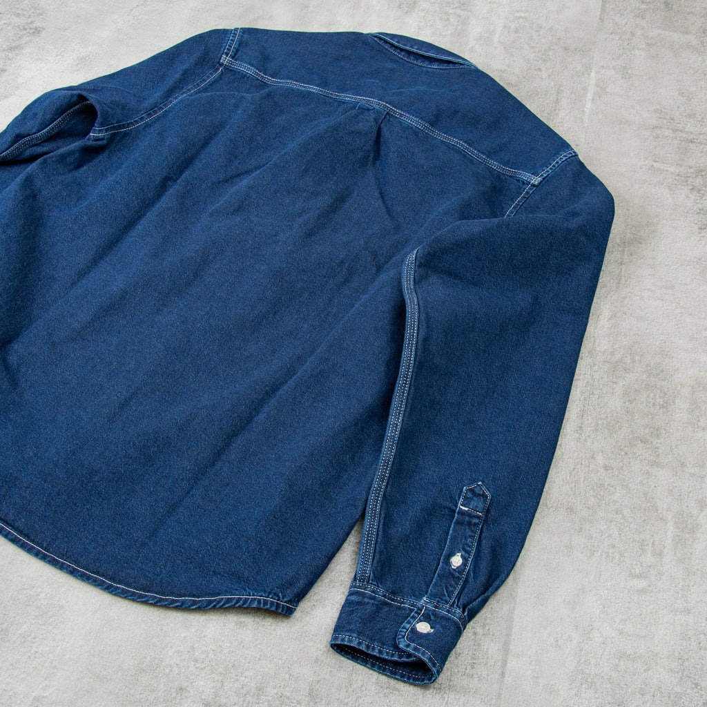 Carhartt WIP Weldon Shirt - Blue Stone Washed 3