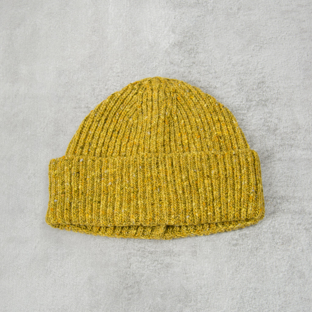 Donegal Wool Beanie - Lime 1