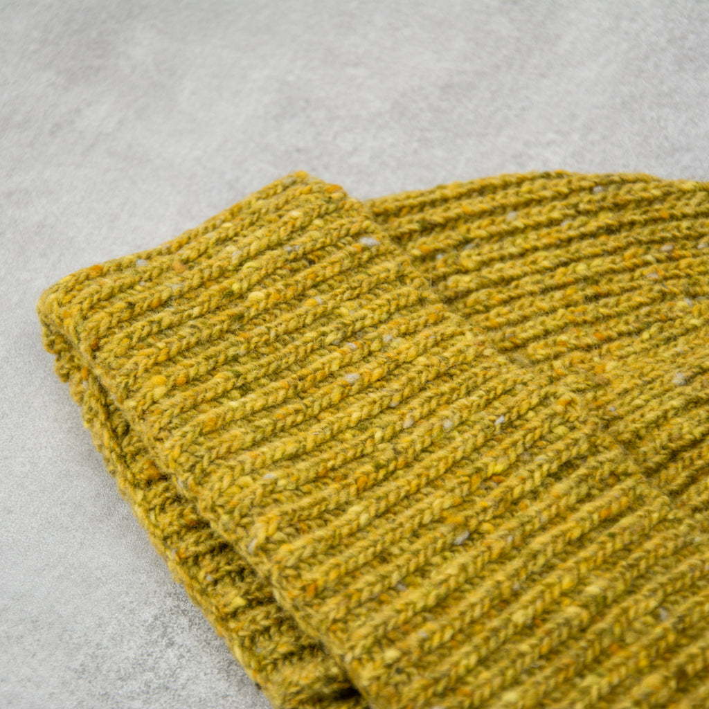 Donegal Wool Beanie - Lime 2
