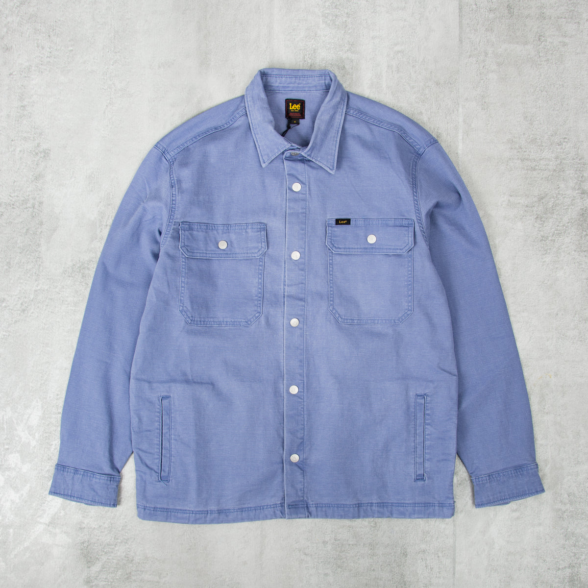 Buy the Lee Workwear Overshirt Surf Blue @Union Clothing Union