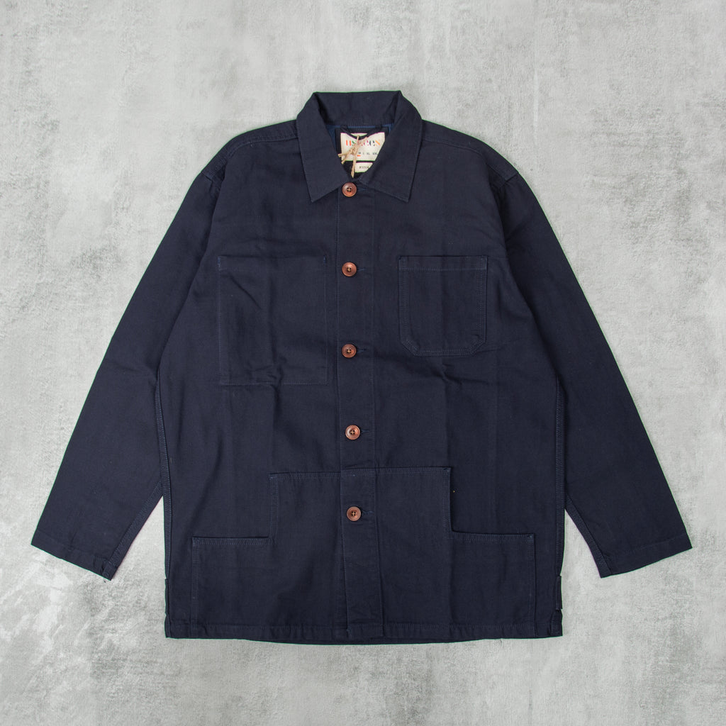 Uskees 3004 Button Jacket - Midnight Blue 1
