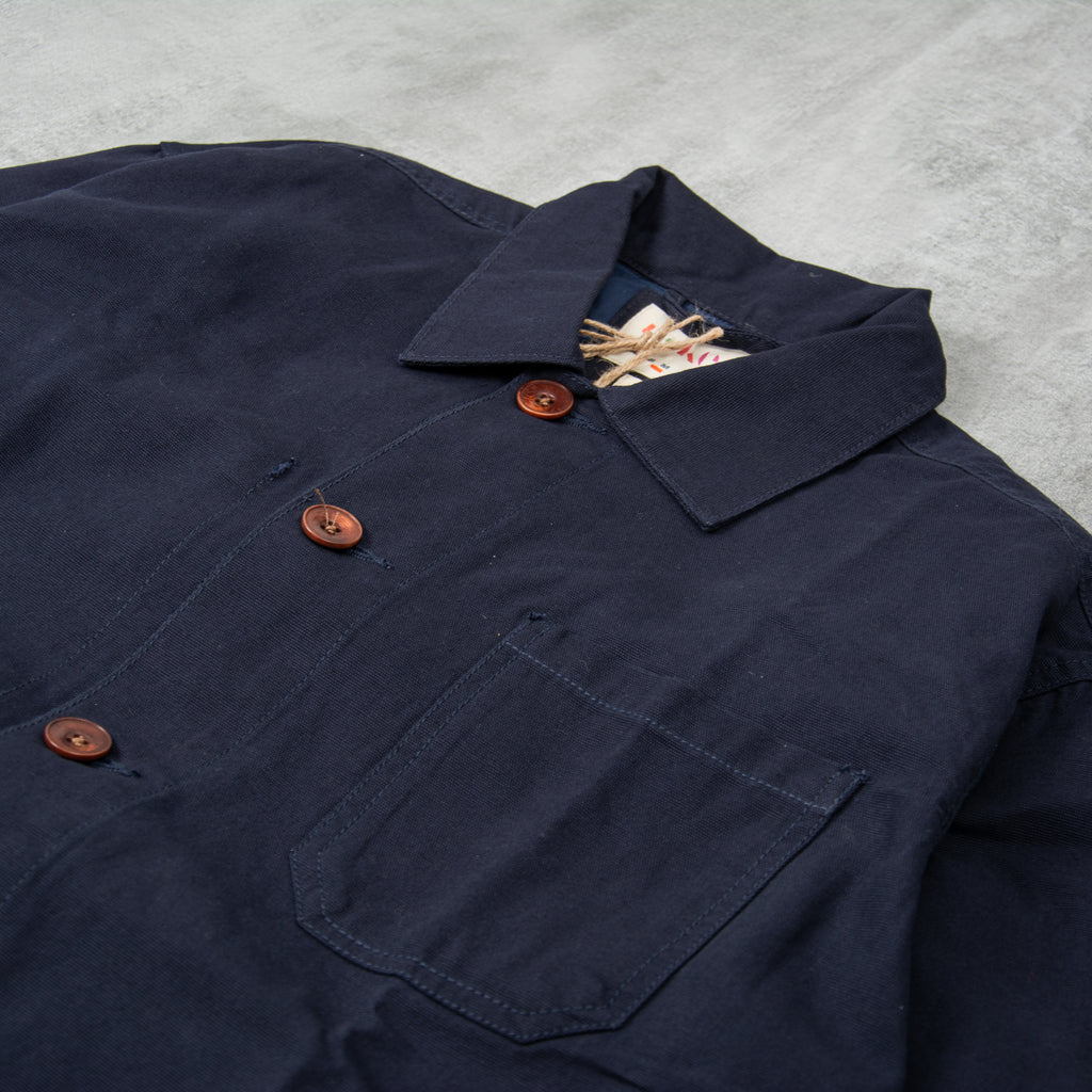 Uskees 3004 Button Jacket - Midnight Blue 2