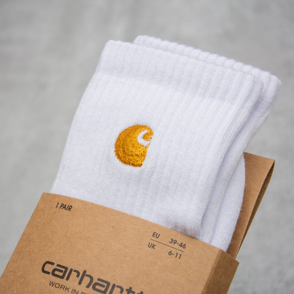 Carhartt WIP Chase Socks - White 2