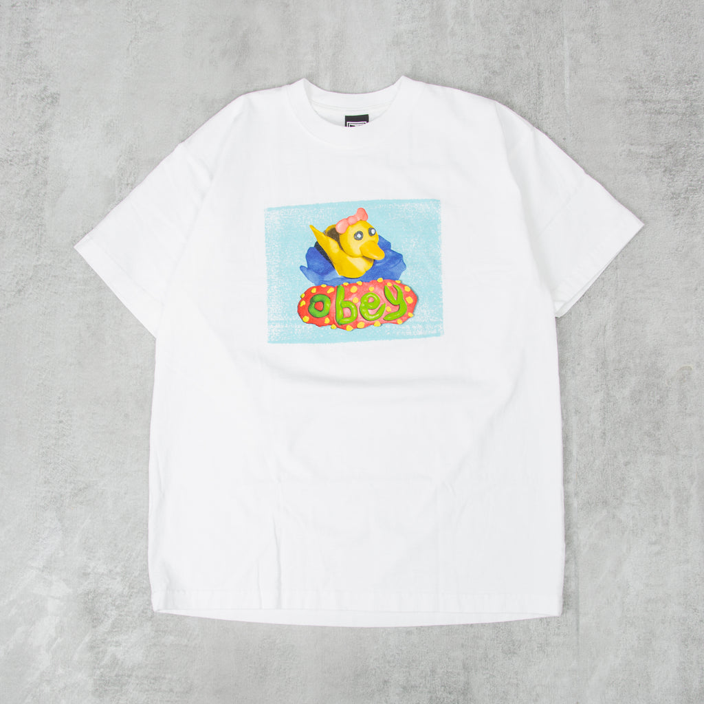 Obey Clay Duck Tee - White 1