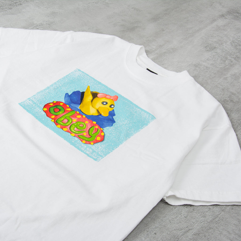 Obey Clay Duck Tee - White 2