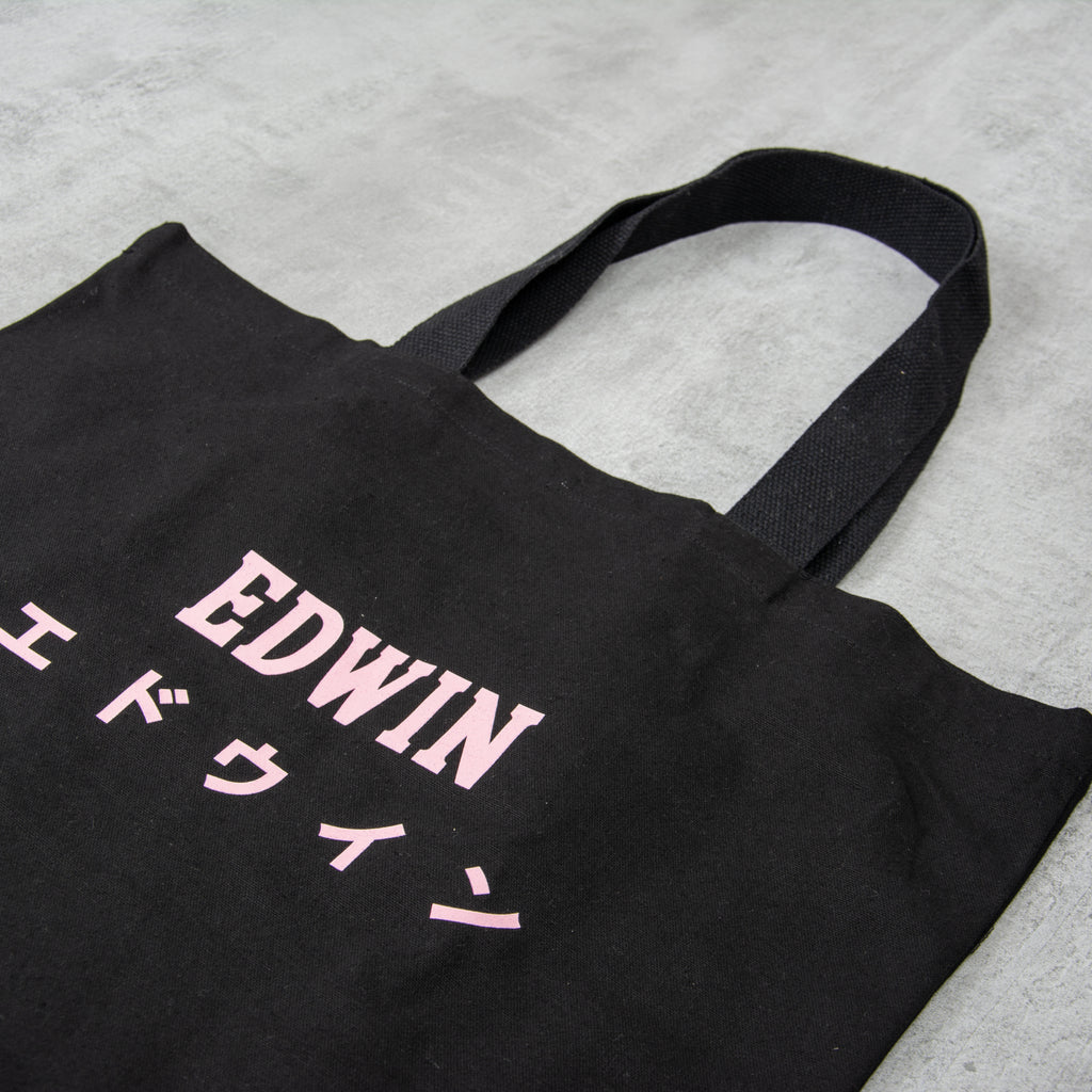 Edwin Club Love Story Shopper Tote Bag - Black 2