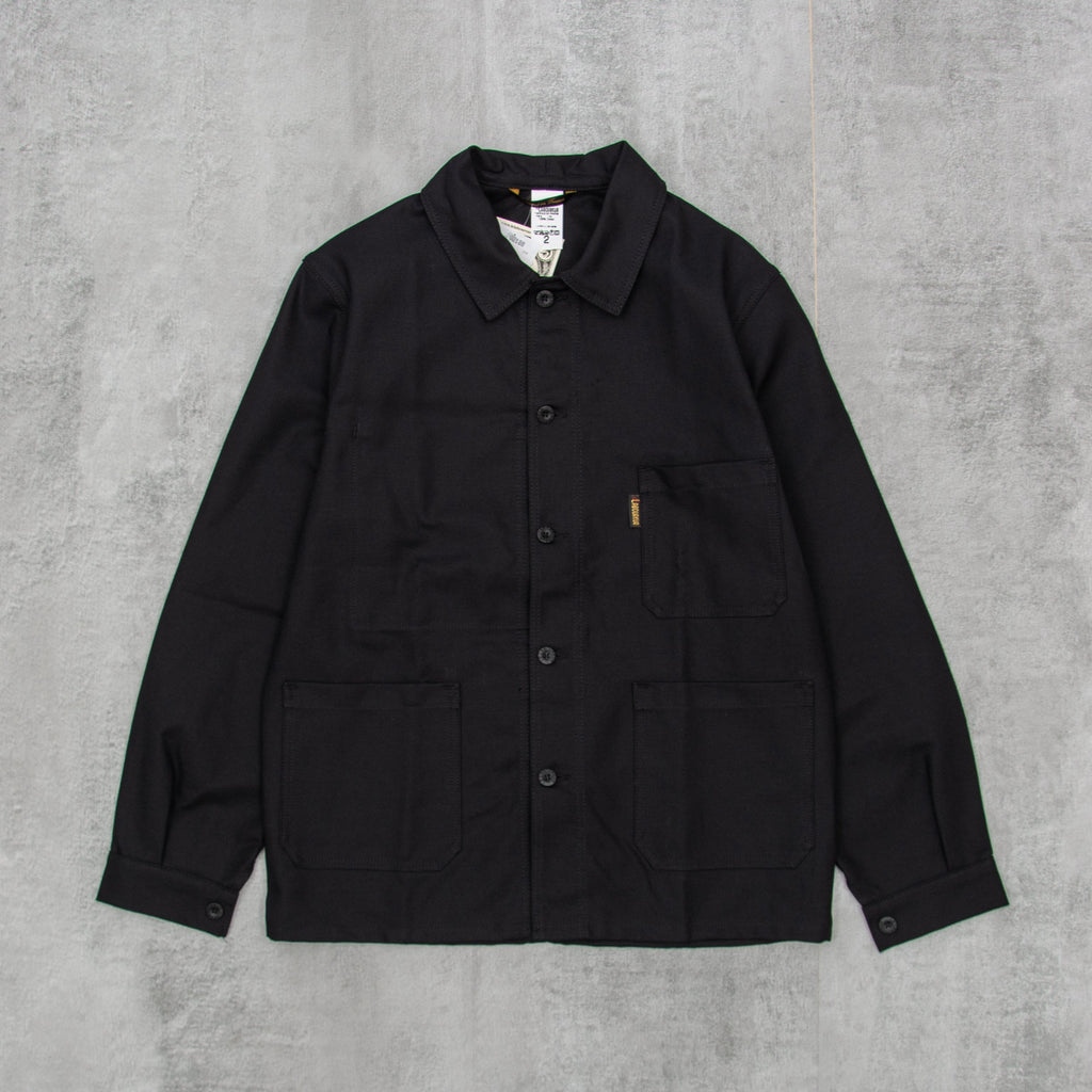 Le Laboureur Cotton Work Jacket - Black 1