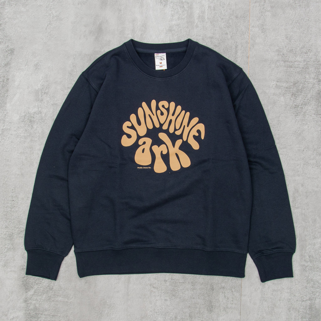 Nudie Frasse Sunshine Ark Sweatshirt - Navy 1