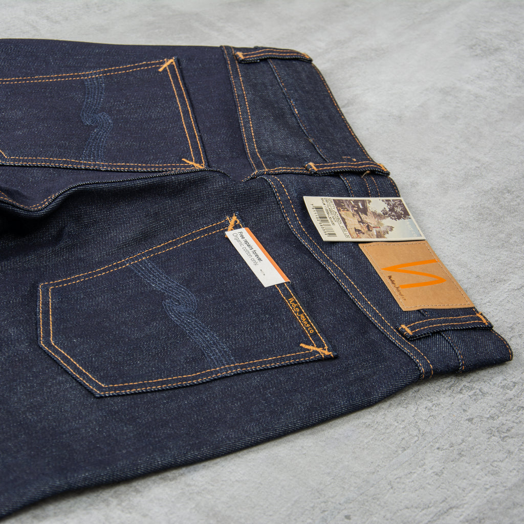 Nudie Gritty Jackson Jeans - Dry Classic Navy 2