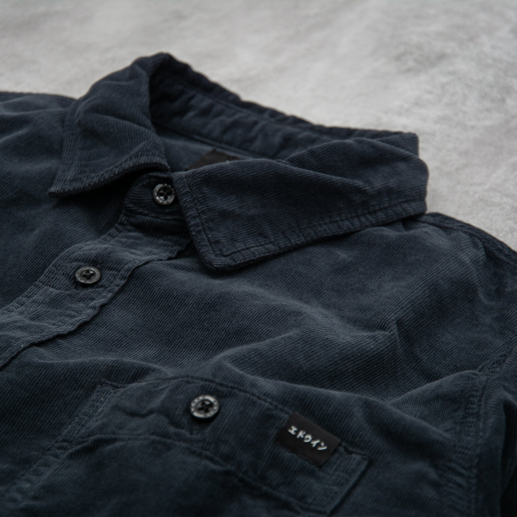 Edwin Labour Shirt Baby Cord - French Navy 2