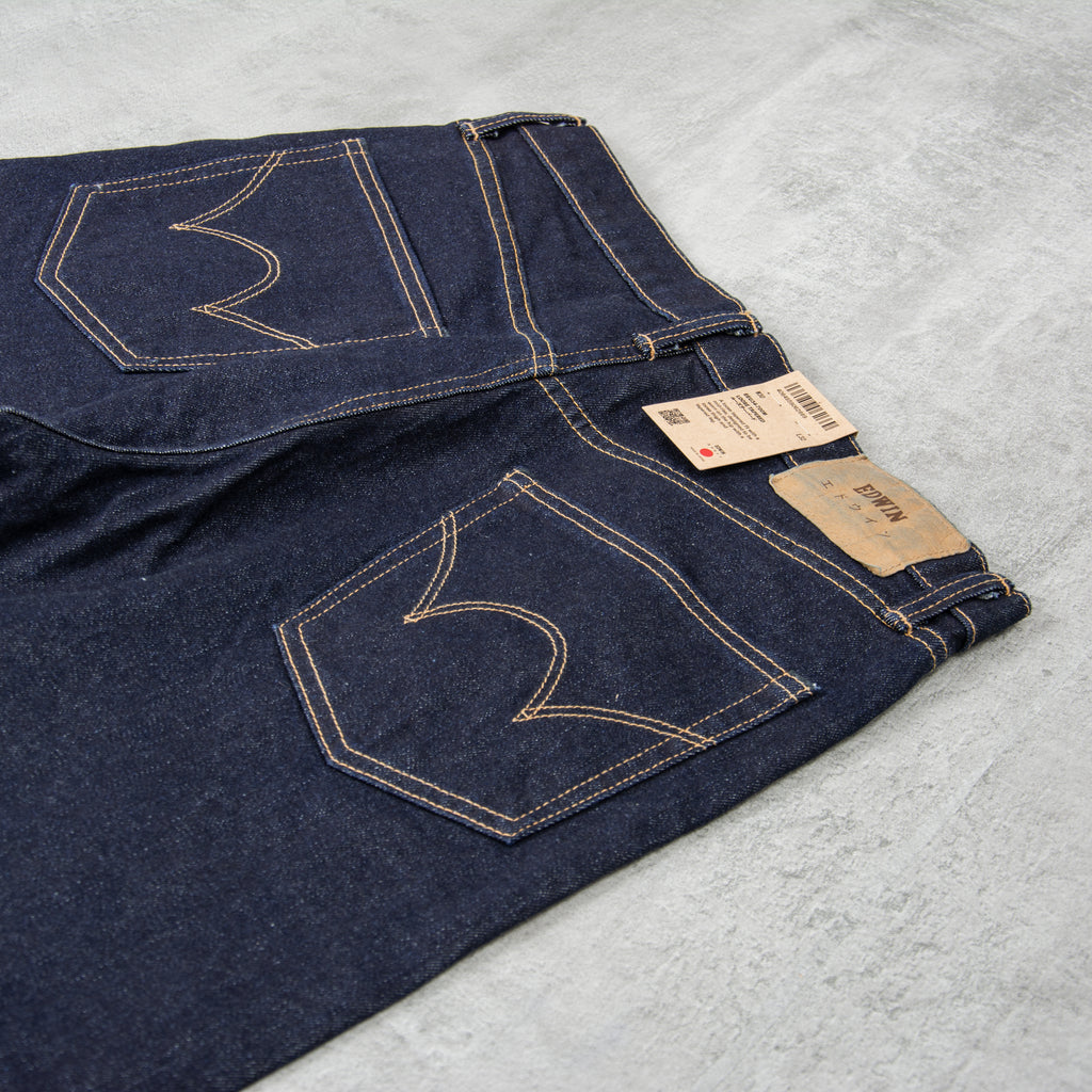 Edwin Loose Tapered Jeans Kaihara Stretch - Pure Indigo Blue Rinse 5