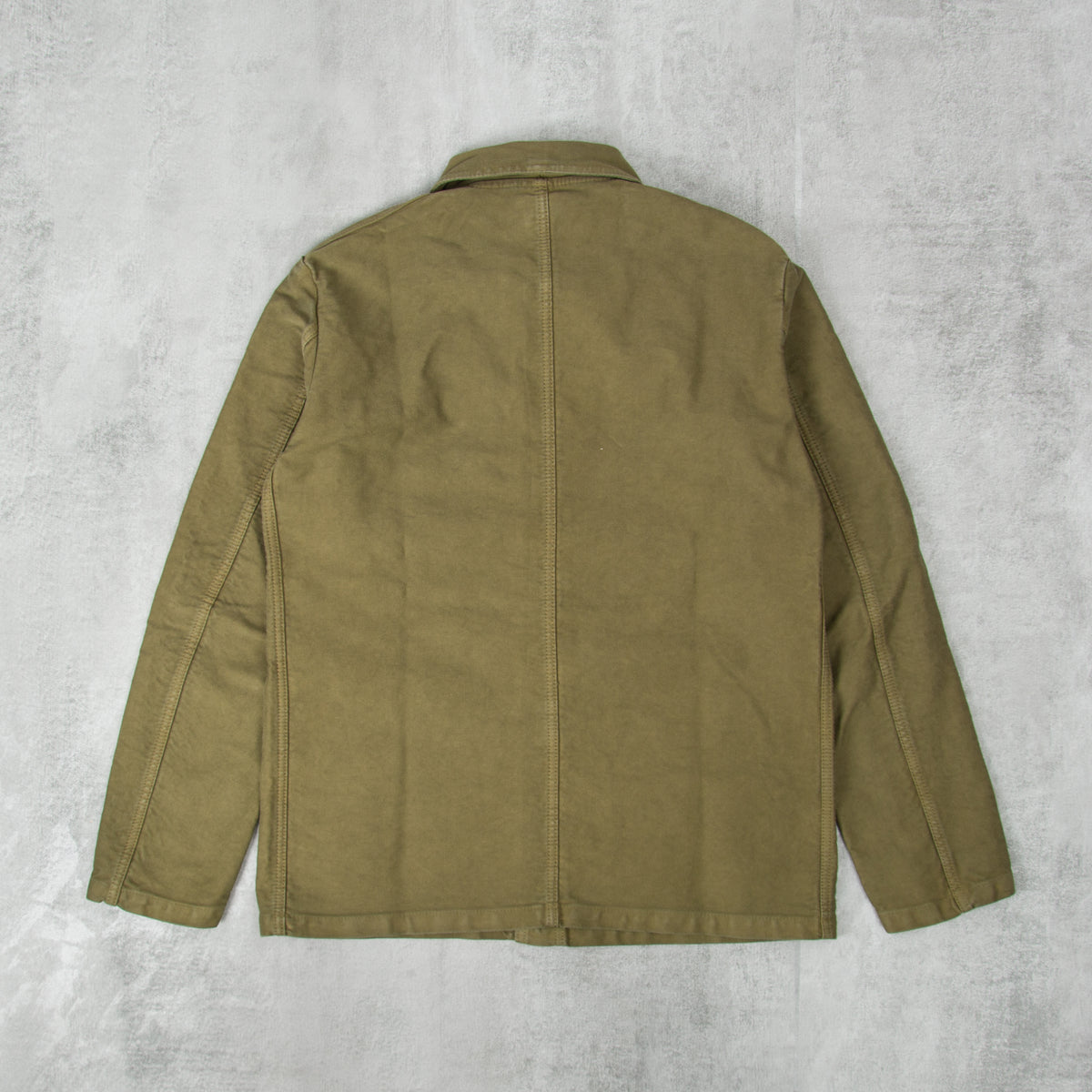 Buy the Vetra Moleskin Workwear Jacket 5C Olive Union Clothing