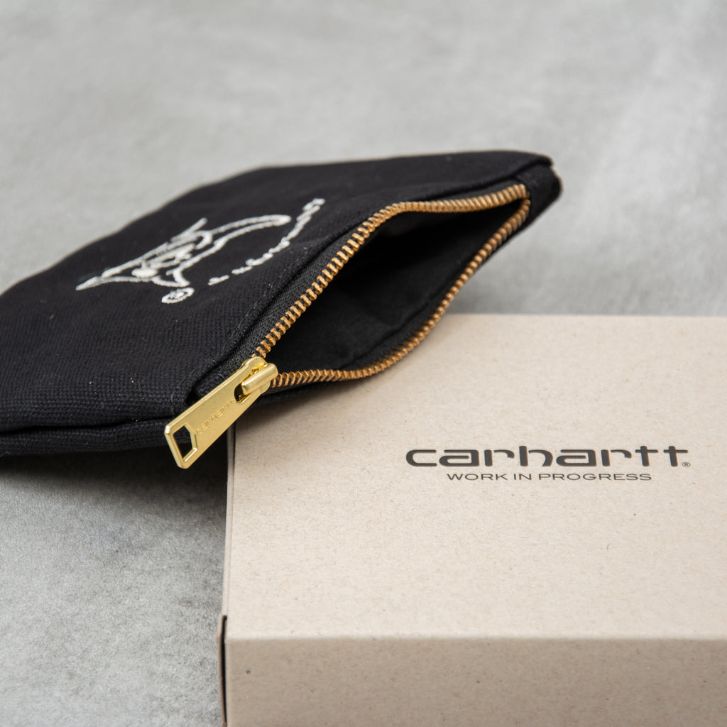 Carhartt WIP New Frontier Zip Wallet - Black / Wax 2