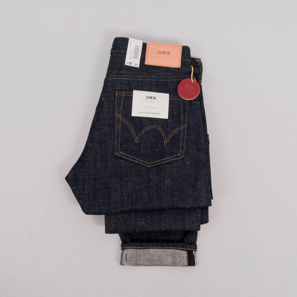 Edwin Regular Tapered Jeans - Nihon Menpu Open Weave Blue Selvage 2