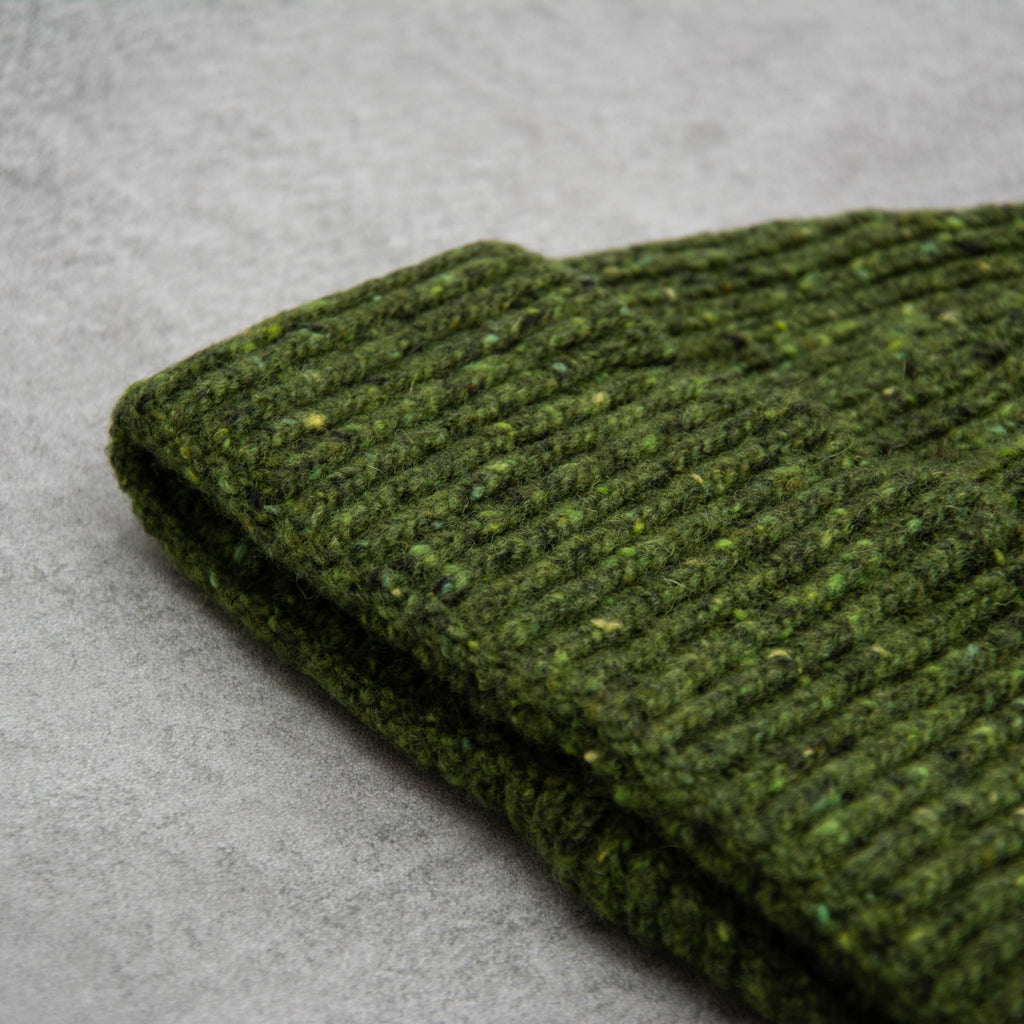 Donegal Wool Beanie - Green 2
