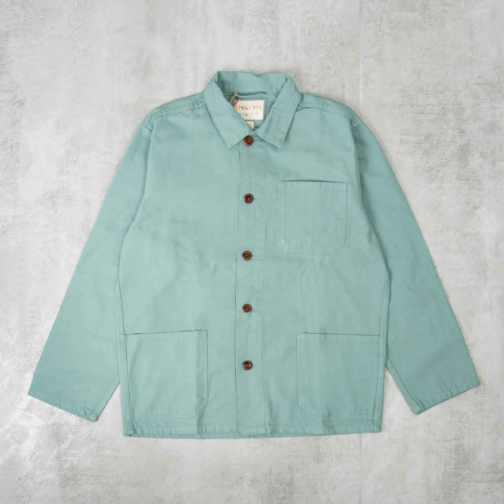 Uskees 3001 Button Overshirt - Eucaplyptus 1