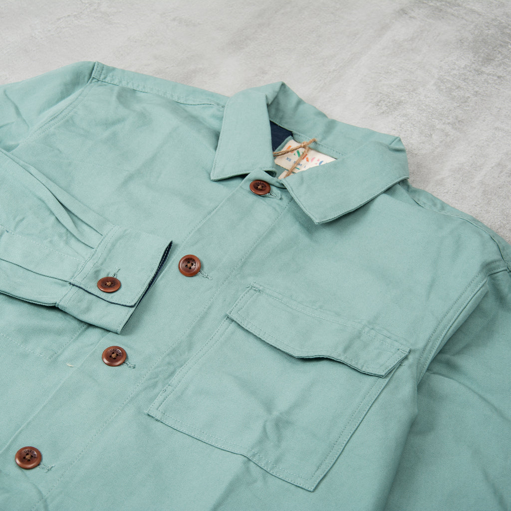 Uskees 3003 Buttoned Workshirt - Eucalyptus 2