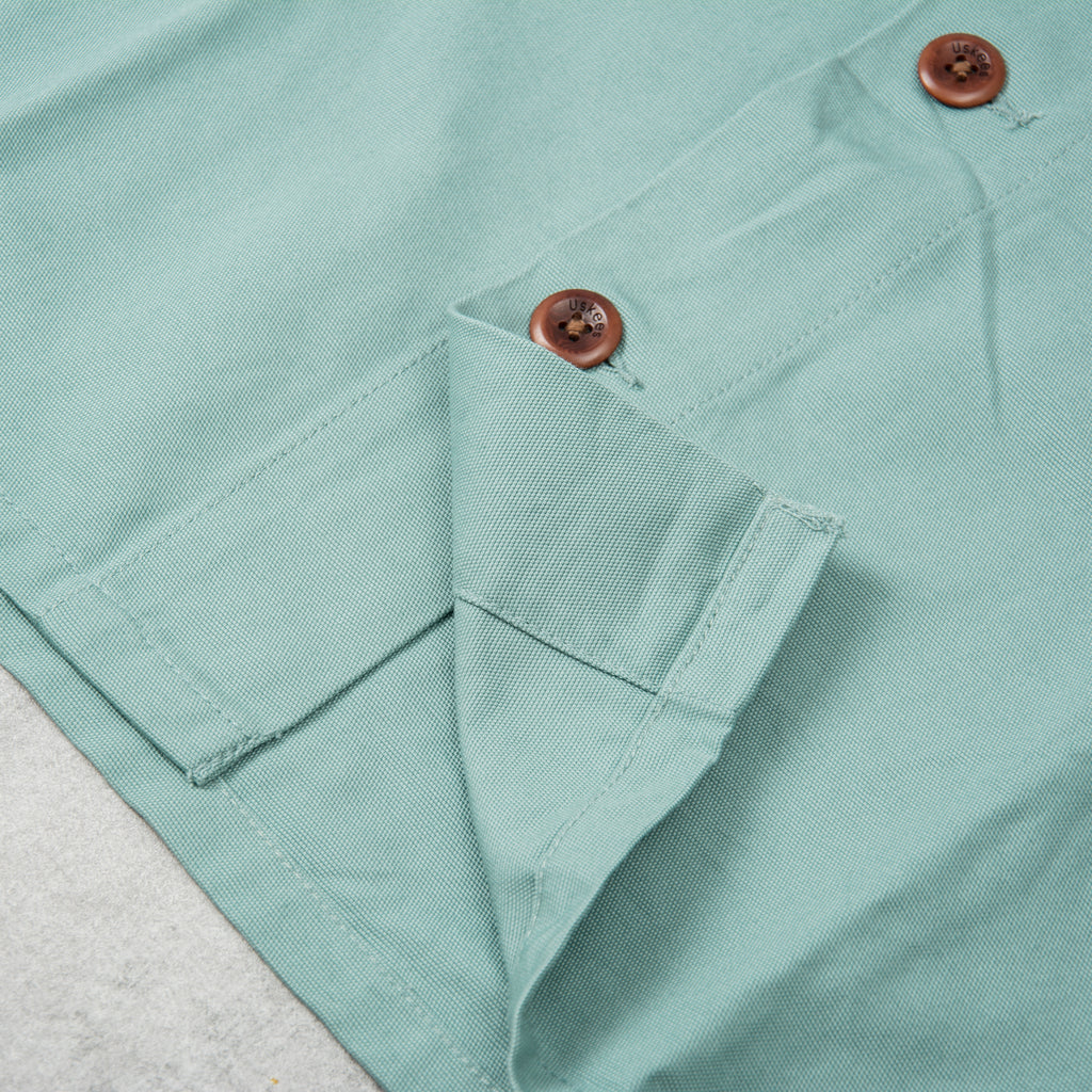 Uskees 3003 Buttoned Workshirt - Eucalyptus 4