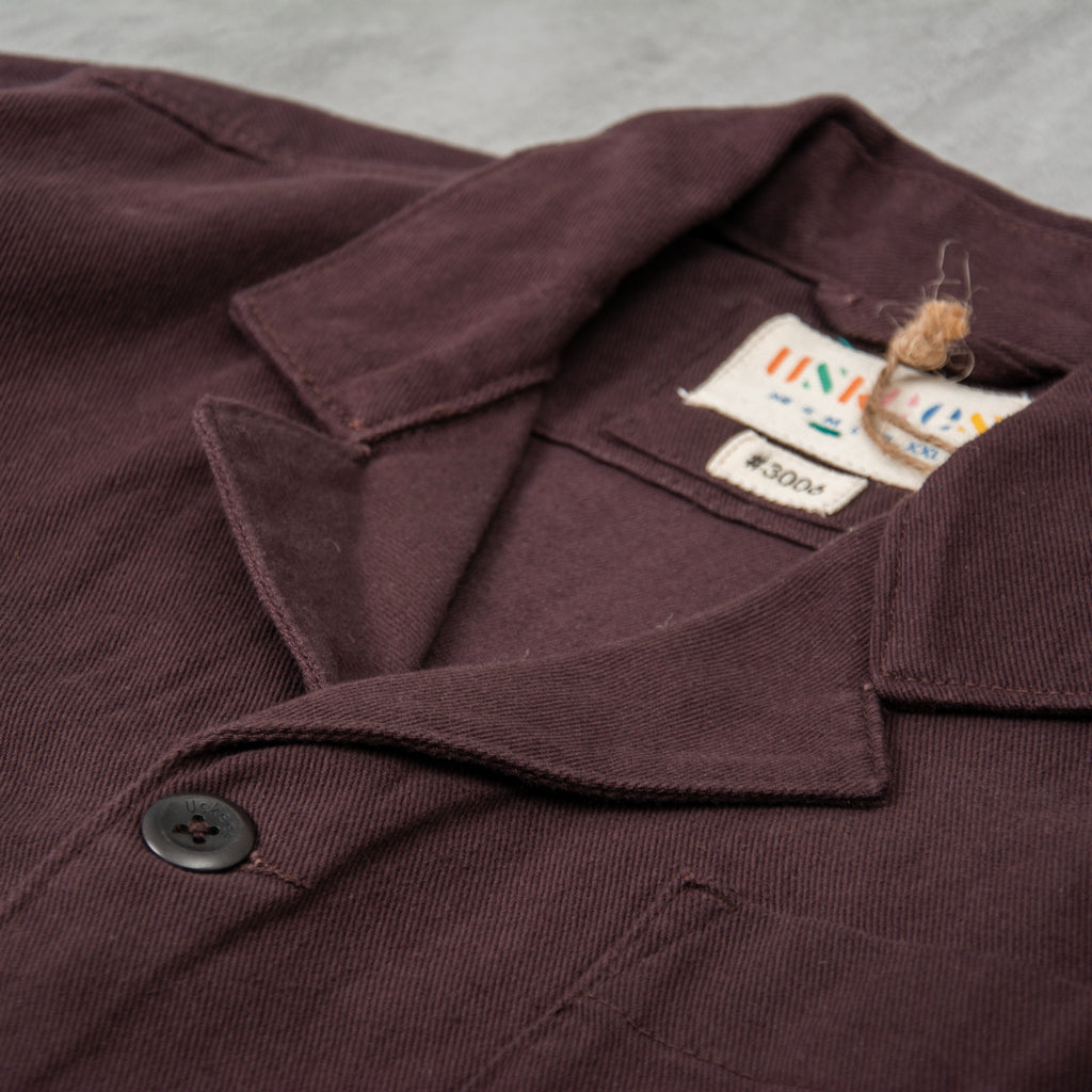 Uskees 3006 Drill Blazer - Dark Plum 4