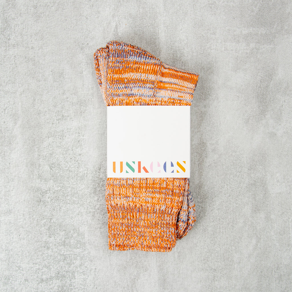 Uskees 4006 Organic Cotton Sock - Gold Mix 1